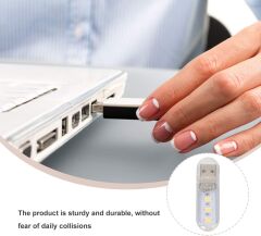 Taşınabilir Mini USB Led Lamba Işık Gece Okuma Lambası Kamp Stick Led