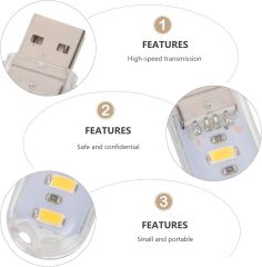 Taşınabilir Mini USB Led Lamba Işık Gece Okuma Lambası Kamp Stick Led