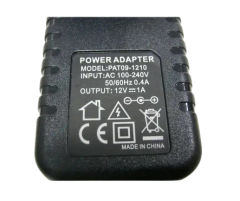 12V 1A Modem ve Arduino Uyumlu Plastik Kasa Priz Tipi Adaptör PAT09-1210