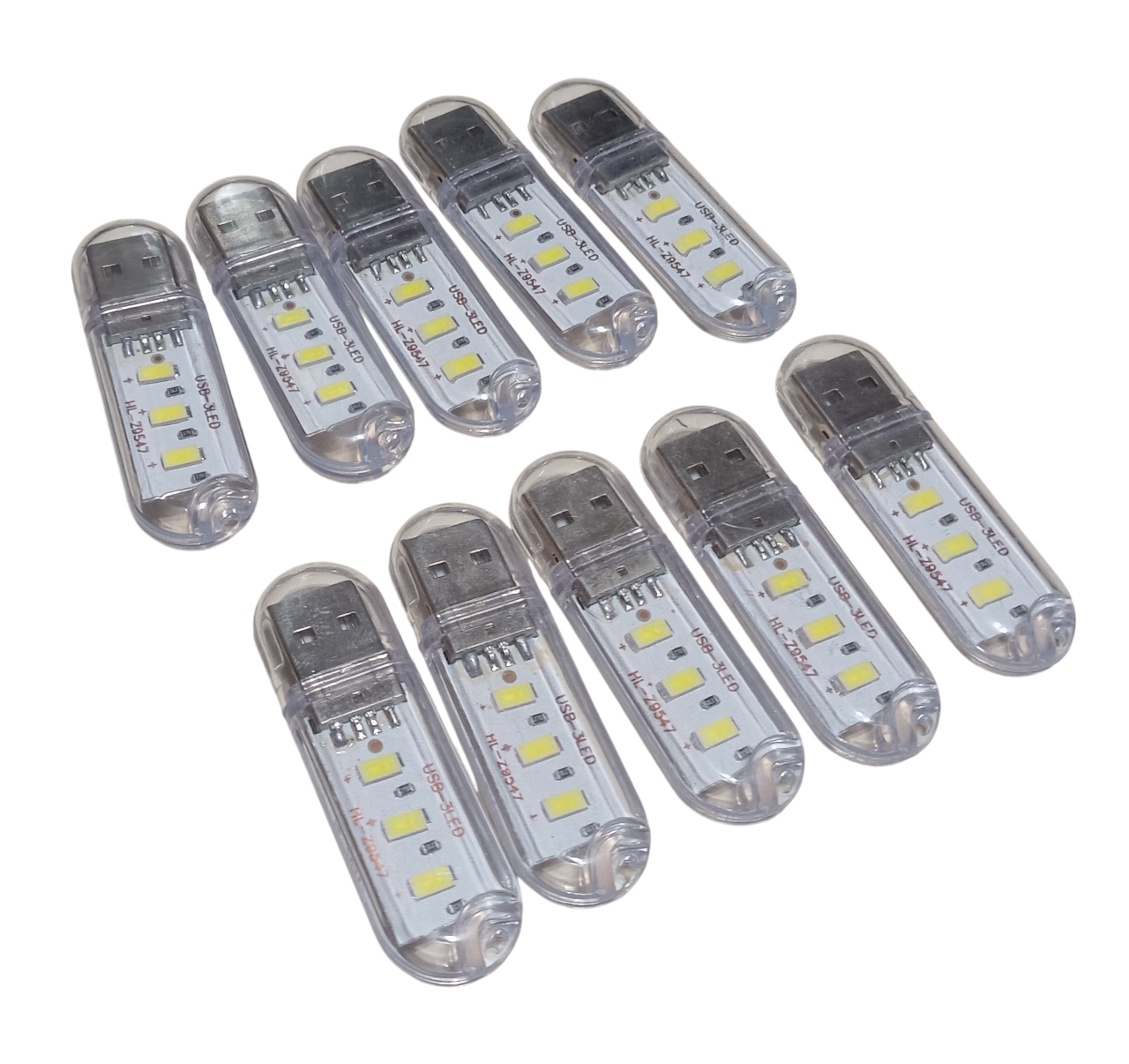 10 Adet Taşınabilir Mini USB Led Lamba Işık Gece Okuma Lambası Kamp Stick Led