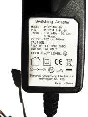 12V 0.7A Modem ve Arduino Uyumlu Plastik Kasa Priz Tipi Adaptör PS120404-DY