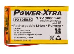 Power-Xtra PX605080 3.7V 3000 mAh Lithium Polymer Batarya Li-Po Pil
