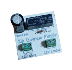 İlk Devrem Adaptörlü Soketli Lambalı Flaşör Devresi - Monteli