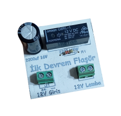 İlk Devrem Adaptörlü Soketli Lambalı Flaşör Devresi - Monteli