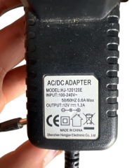 12V 1.2A Modem ve Arduino Uyumlu Plastik Kasa Priz Tipi Adaptör HJ-120120E