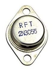 10 Adet RFT 2N3055 Transistör NPN TO-3 60V 15A