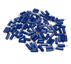 100 Adet 10uF 50V Elektrolitik Kondansatör 5x11mm - Kısa Bacaklı