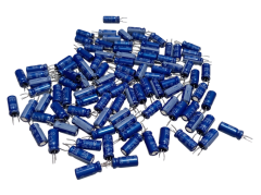 100 Adet 10uF 50V Elektrolitik Kondansatör 5x11mm - Kısa Bacaklı