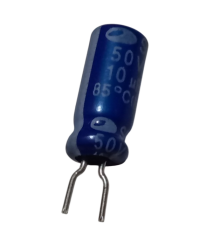100 Adet 10uF 50V Elektrolitik Kondansatör 5x11mm - Kısa Bacaklı