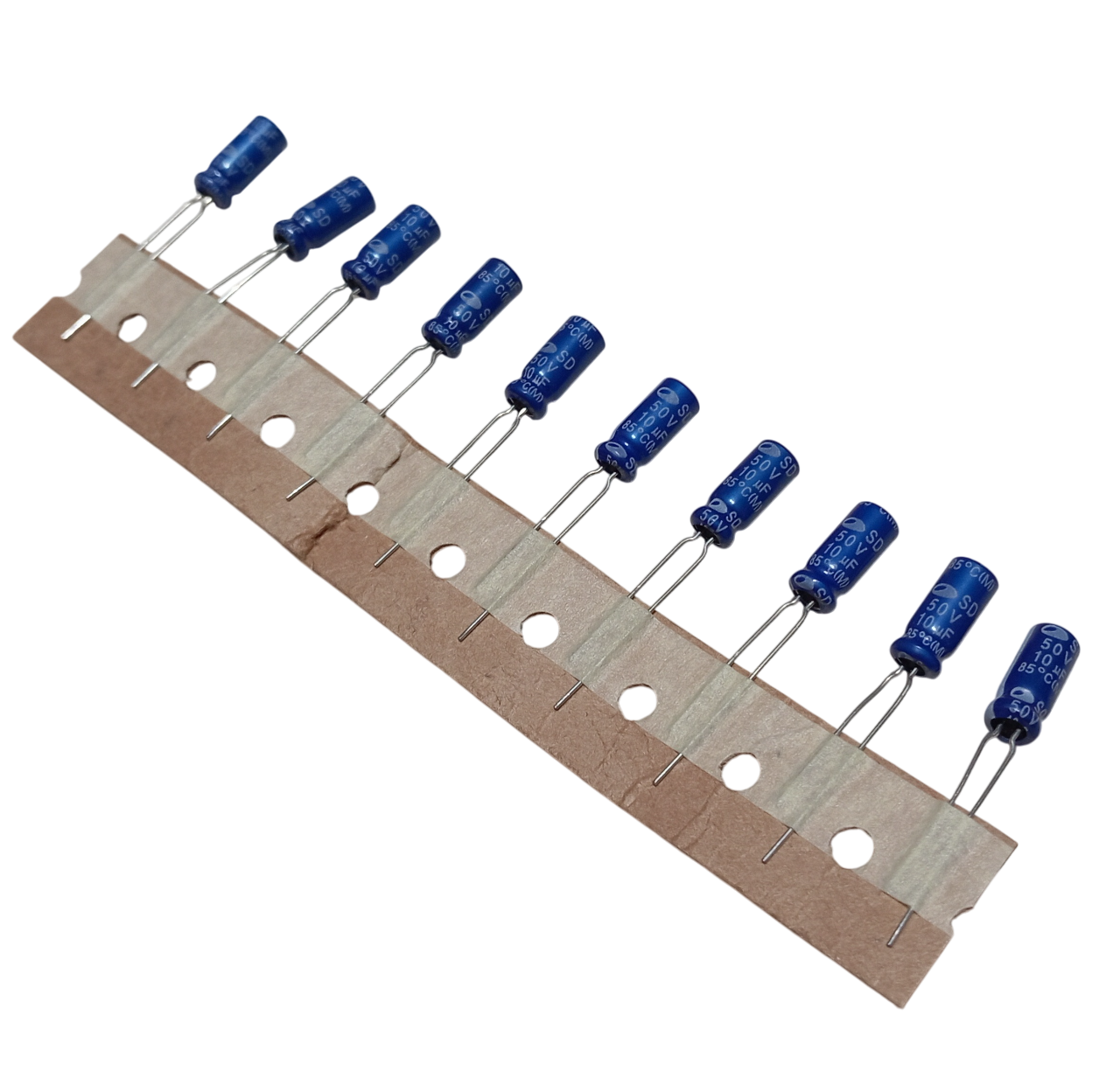 10 Adet 10uF 50V Elektrolitik Kondansatör 5x11mm