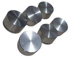 6 Adet Alüminyum Ses Kontrol Pot Başlığı 44x24mm Gümüş 6mm D Tip ve Tırtıl Mile Uygun