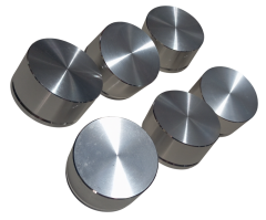 6 Adet Alüminyum Ses Kontrol Pot Başlığı 44x24mm Gümüş 6mm D Tip ve Tırtıl Mile Uygun