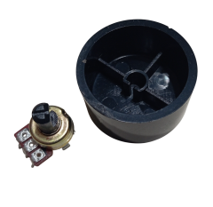 15 Adet Plastik Siyah Ses Kontrol Pot Başlığı 35x18mm 6mm D Tip Mile Uygun