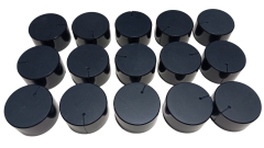 15 Adet Plastik Siyah Ses Kontrol Pot Başlığı 35x18mm 6mm D Tip Mile Uygun