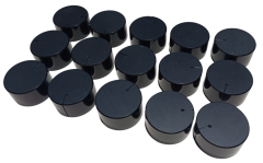 15 Adet Plastik Siyah Ses Kontrol Pot Başlığı 35x18mm 6mm D Tip Mile Uygun
