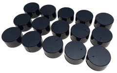 15 Adet Plastik Siyah Ses Kontrol Pot Başlığı 35x18mm 6mm D Tip Mile Uygun