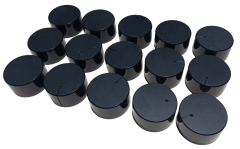 15 Adet Plastik Siyah Ses Kontrol Pot Başlığı 35x18mm 6mm D Tip Mile Uygun