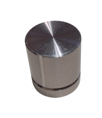 10 Adet Alüminyum Ses Kontrol Gümüş Pot Başlığı 20x22mm 6mm D Tip Mile Uygun