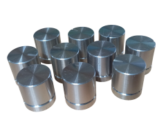 10 Adet Alüminyum Ses Kontrol Gümüş Pot Başlığı 20x22mm 6mm D Tip Mile Uygun