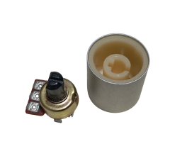 10 Adet Plastik Ses Kontrol Gri Pot Başlığı 20x22mm 6mm D Tip Mile Uygun