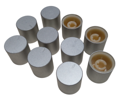 10 Adet Plastik Ses Kontrol Gri Pot Başlığı 20x22mm 6mm D Tip Mile Uygun