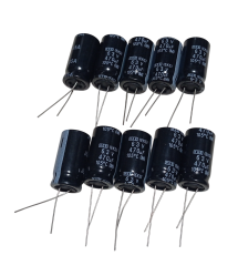10 Adet 470uF 63V Elektrolitik Kondansatör 13x25mm