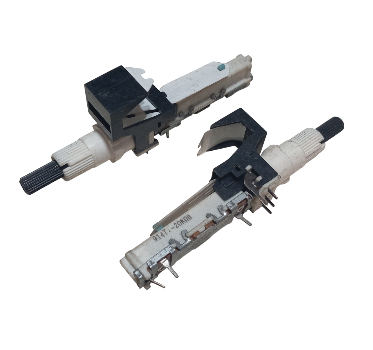 2 Adet Alps Japan 20K B Çok Turlu Potans 3 Bacak Tuning Radio TV Multiturn Pot