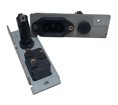 2 Adet Topraklı AC Power Soketi Erkek Kulaklı 220V ve Sigorta Yuvası Modülü