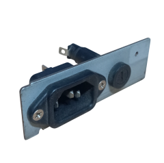 2 Adet Topraklı AC Power Soketi Erkek Kulaklı 220V ve Sigorta Yuvası Modülü