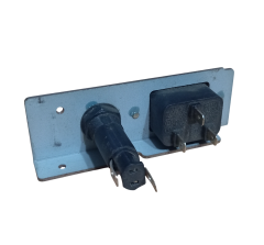 2 Adet Topraklı AC Power Soketi Erkek Kulaklı 220V ve Sigorta Yuvası Modülü