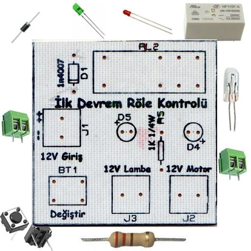 İlk Devrem Röle Kontrolü - Kendin Yap Kiti