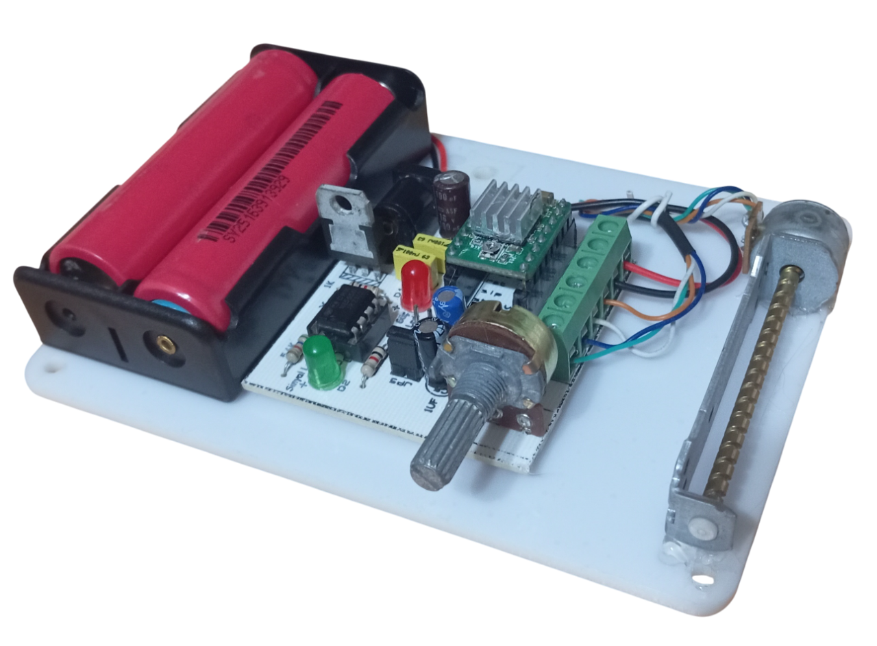 Step Motor Hız Yön Kontrol Pilli Öğrenci Deney Devresi