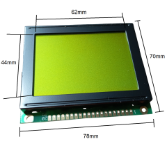 128x64 Grafik LCD Ekran Yeşil - NMTG-S12864XFYHSGY-10B