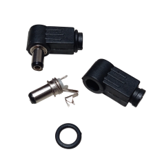 Arduino 90 Derece Power Güç Soketi 5.5x2.1mm Erkek DC Barrel Jack 2.1mm Şaselere Uygun L Uçlu Soket
