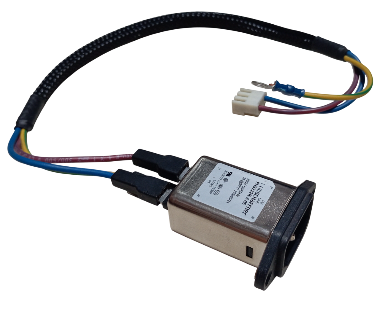 Schaffner FN9222R-3-06 IEC Konnektör 30cm Kablo Soketli Güç Giriş EMI Filtresi Modülü 3A 250VAC 50/60Hz