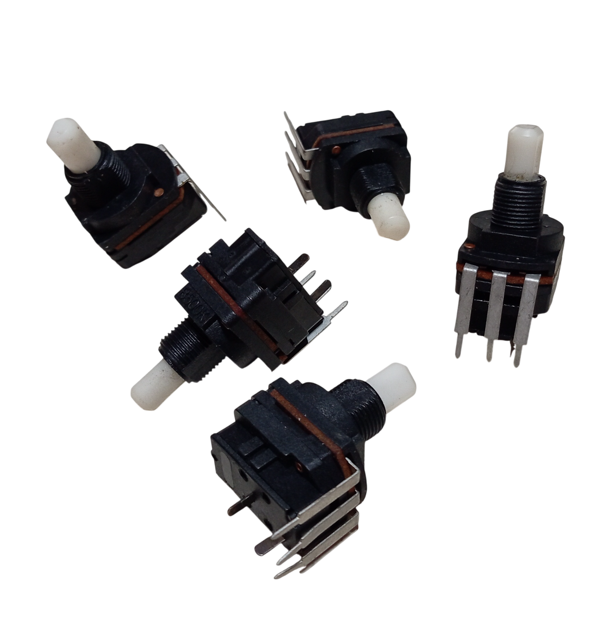 5 Adet B500K Anahtarlı Dimmer Potansiyometre 500K Dimmer Pot (Somunsuz)