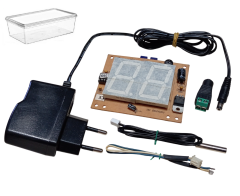 Kutulu DC 12V Termometre Sıcaklık Ölçer Öğrenci Elektrik Devresi Hobi Deney Seti