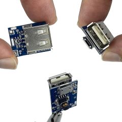 5 Adet Micro USB Girişli Powerbank Şarj Devresi Koruma 3.7V Lipo, Li-ion Pili 5V Dişi USB Çıkışa Güçlendirme Modülü