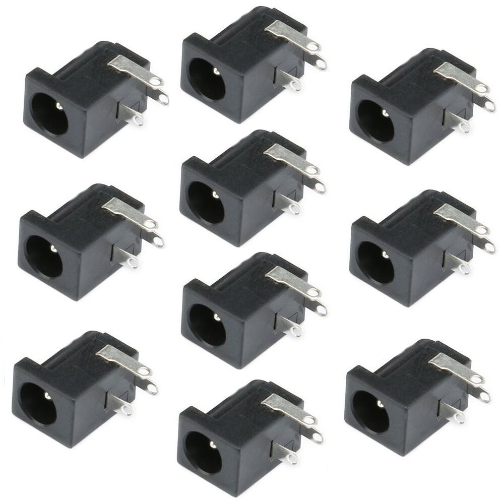 Power Güç Giriş Konnektörü PCB Şase Tip (2.5mm) - 10 Adet