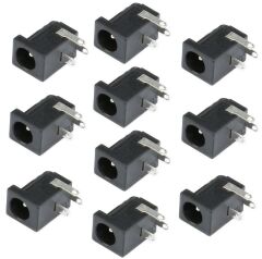 Power Güç Giriş Konnektörü PCB Şase Tip (2.5mm) - 10 Adet