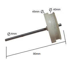 608Z Rulman Mil Kasnak Kayış Sistemi B90MXL Öğrenci Hobi Deney Seti