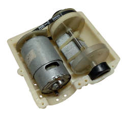 DC 12-24V Kutulu Güçlü Titreşim Motoru Kasnak Kayış Rulman Mil Sistemi Öğrenci Hobi Deney Seti - Demonte(Montesiz)