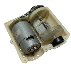 DC 12-24V Kutulu Güçlü Titreşim Motoru Kasnak Kayış Rulman Mil Sistemi Öğrenci Hobi Deney Seti - Demonte(Montesiz)