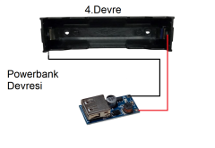 3.7V 18650 Li-ion Pili Şarj Modülü ile 5V USB Çıkışlı Mini Powerbank Devresi Öğrenci Hobi Deney Seti (4 Devre)