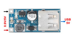 DC 5V 600 mA USB Çıkışlı Voltaj Yükseltici Regülatör Kartı-Step Up - 5 Adet