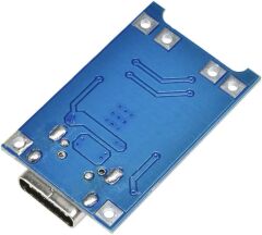 TP4056 Type-C 1S 3.7V LiPo, Li-ion Pil BMS Korumalı Şarj Devresi - 10 Adet