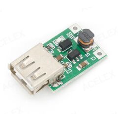 DC 5V 1200 mA USB Çıkışı Voltaj Yükseltici Regülatör Kartı - Step Up - 5 Adet