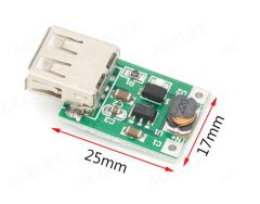 DC 5V 1200 mA USB Çıkışı Voltaj Yükseltici Regülatör Kartı - Step Up - 5 Adet