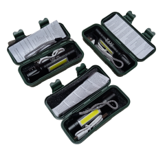 3 Adet Cata CT-8024 USB-C Şarj Edilebilir Su Geçirmez 3 Modlu Güçlü El Feneri 200lm 5W 3.7V Beyaz Işık