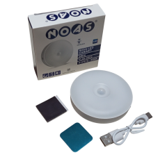 3 Adet Noas YL05-5002 Kablosuz Hareket Sensörlü Mıknatıslı USB-C Şarjlı Dolap İçi Aydınlatma 30lm 0.5W 5V Beyaz Işık